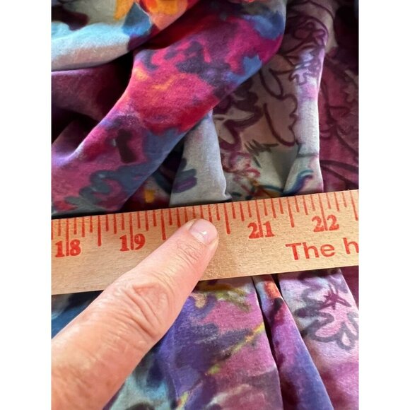 Vivienne Tam multicolor hippie floral artsy cape kimono top sz 4 designer - Picture 8 of 10